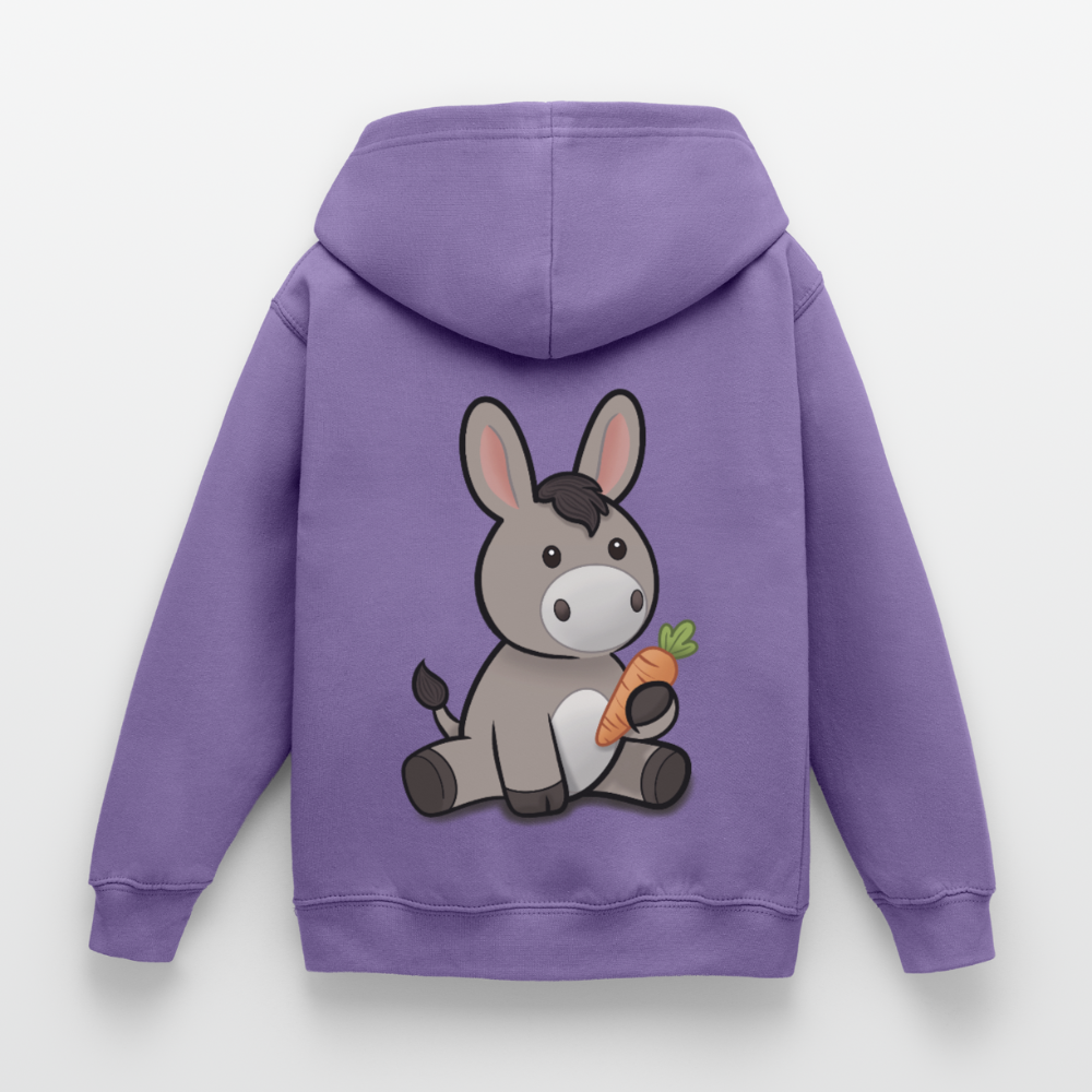 der-kleine-esel-kinder-hoodie - Lavendel