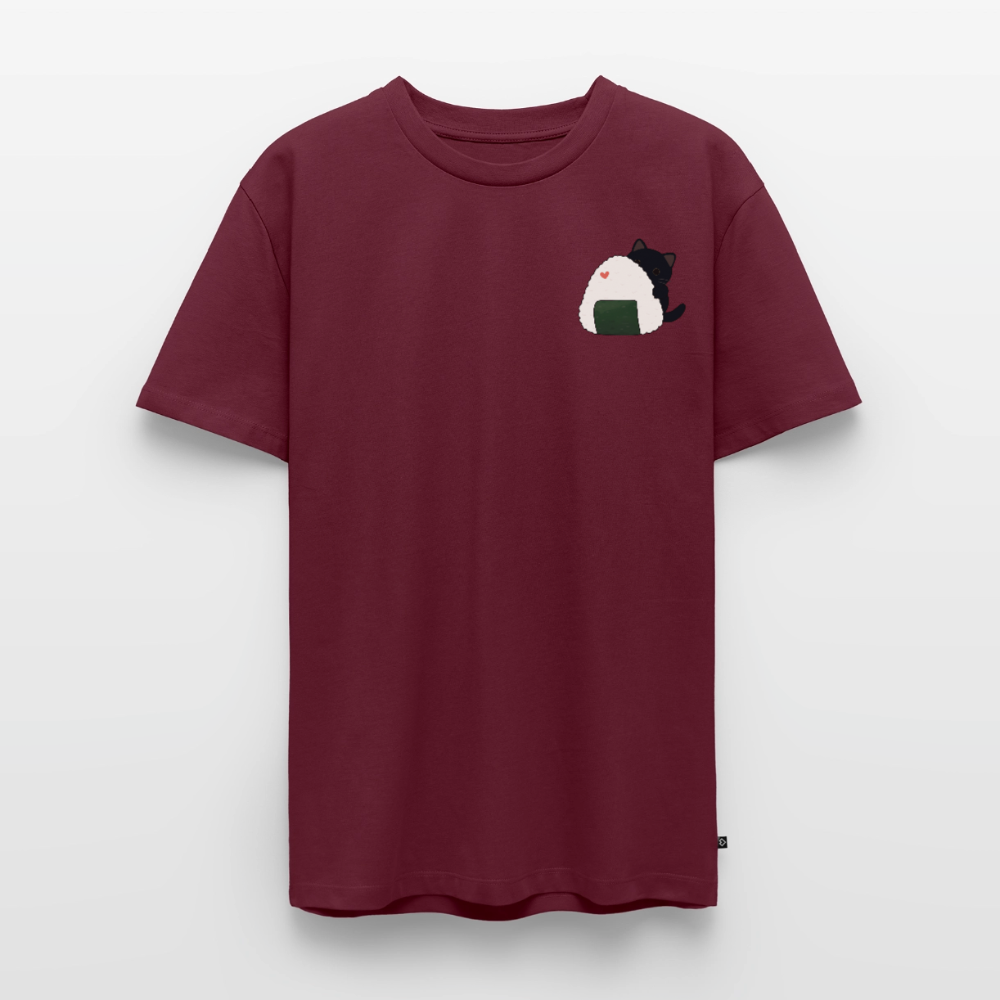 Sushi-Cats-Onigiri-männer-shirt - Burgunderrot