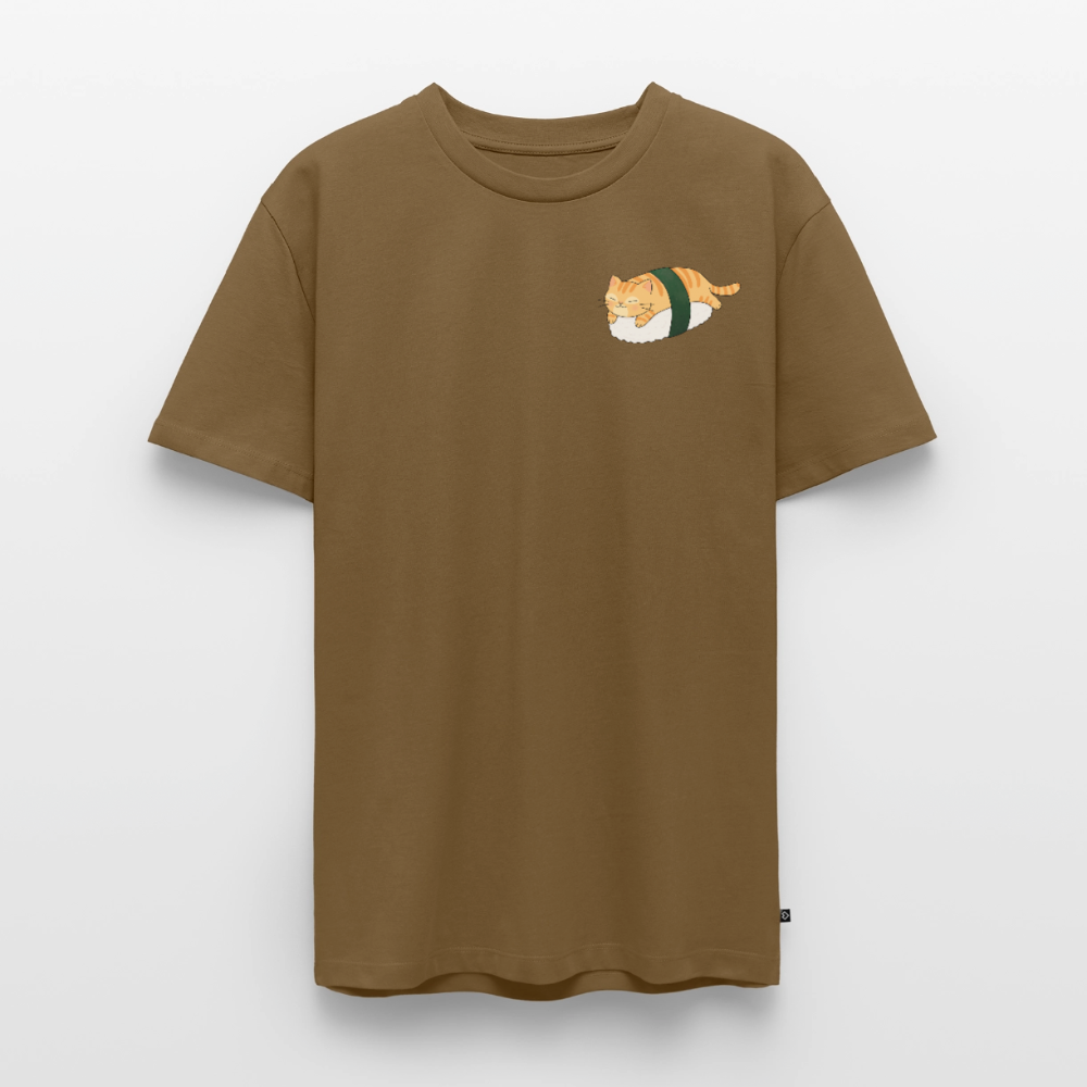Sushi-Cats-Nigiri-männer-shirt - Nussbraun