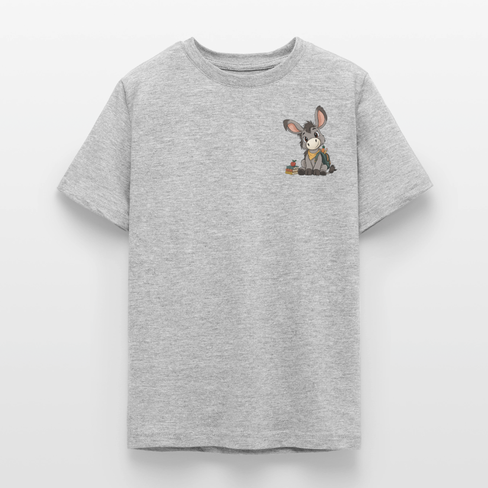 der-kleine-esel-teenage-classic-t-shirt-pocket - Grau meliert