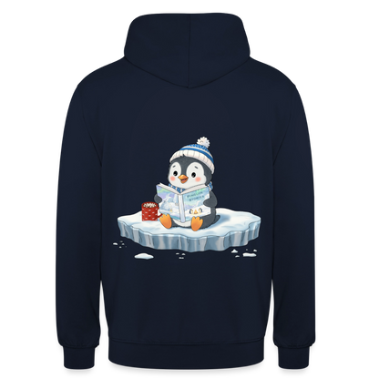 cozy.pinguin.stories.unisex.hoodie - Navy