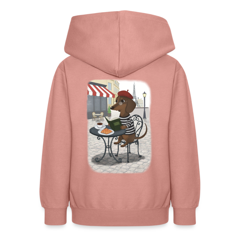 dackel.in.paris.tres.pawfect.teenager.hoodie - Altrosa