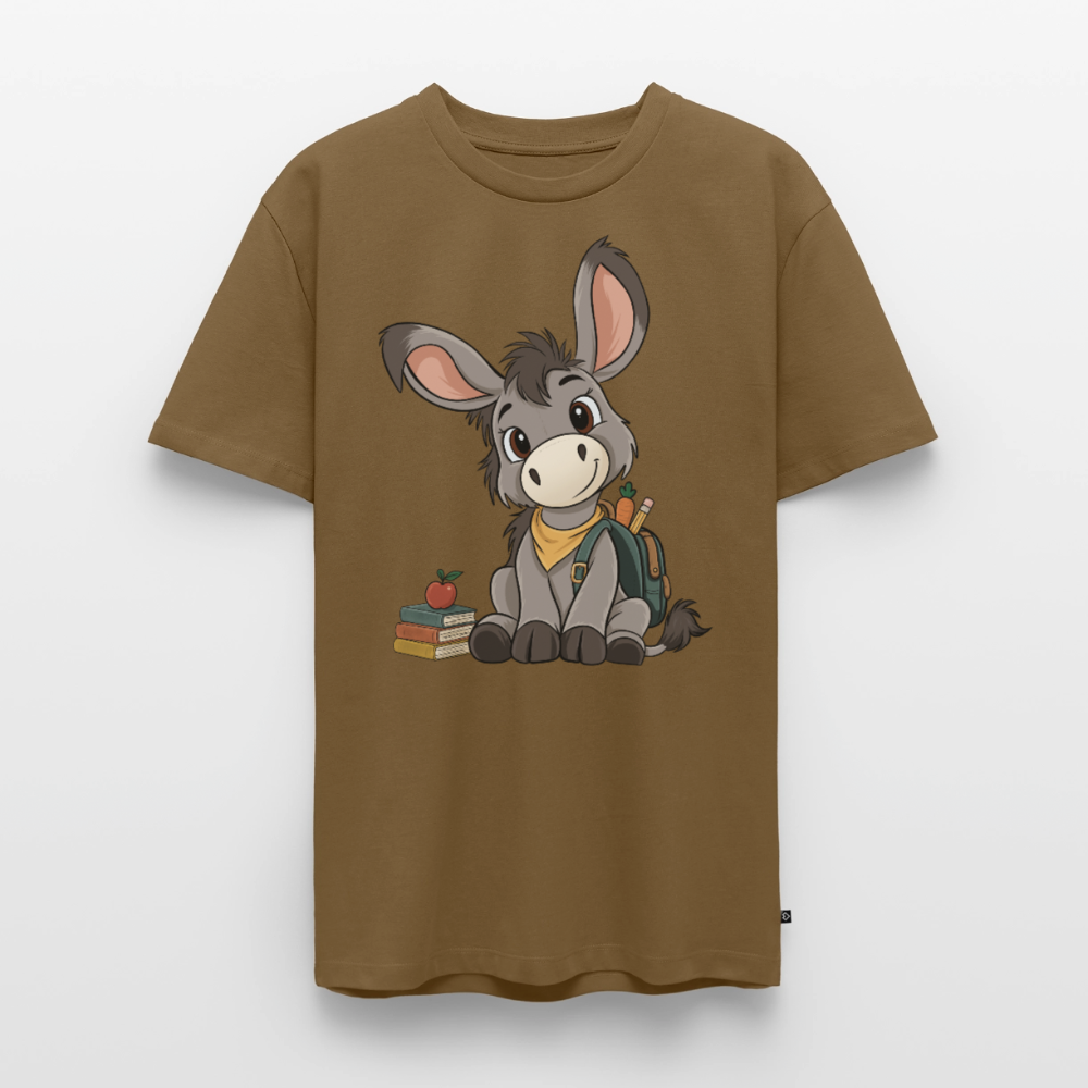 der-kleine-esel-classic-männer-shirt - Nussbraun