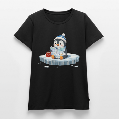 Cozy Pinguin Stories | Premium T-Shirt für Frauen - Schwarz