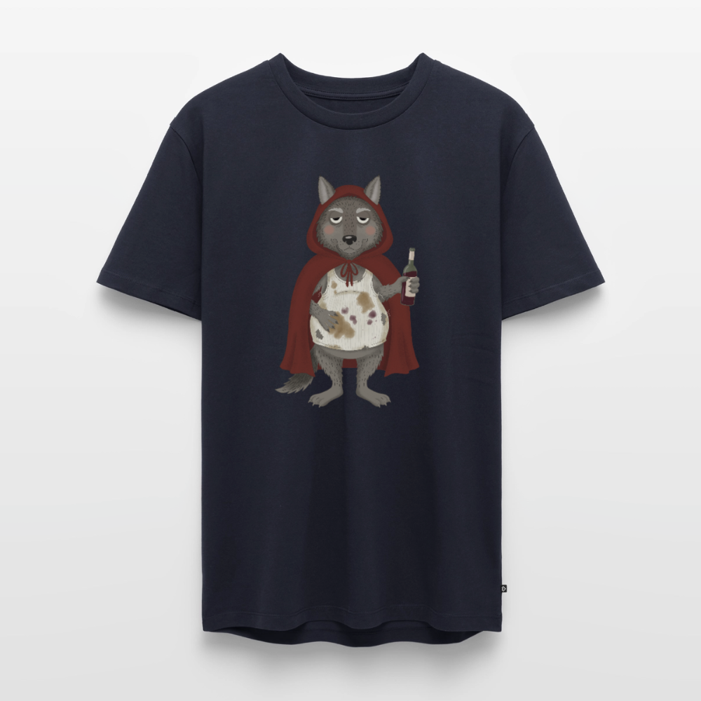 Der.asozial.wolf.männer.shirt - Navy