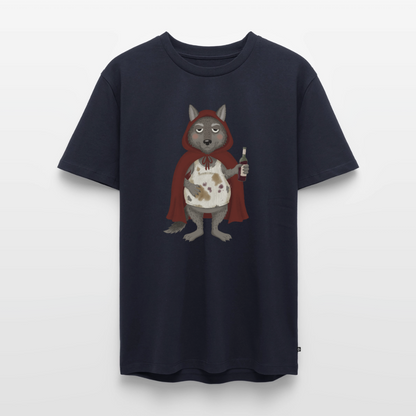Der.asozial.wolf.männer.shirt - Navy