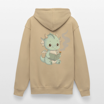 Kleiner.buecherdrache.unisex.hoodie - Beige