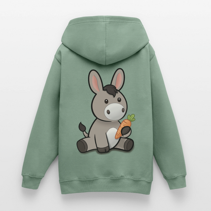 der-kleine-esel-teenager-hoodie - Graugrün