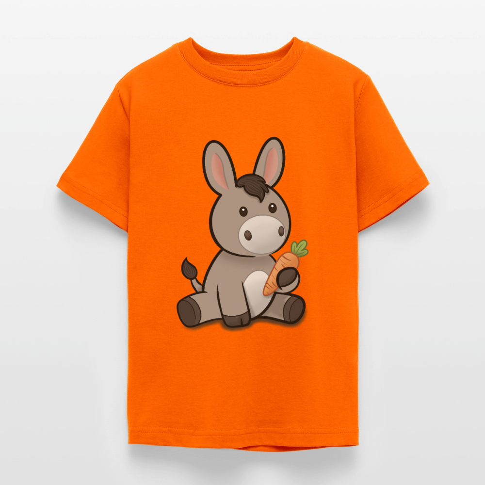 der-kleine-esel-teenager-t-shirt - Orange
