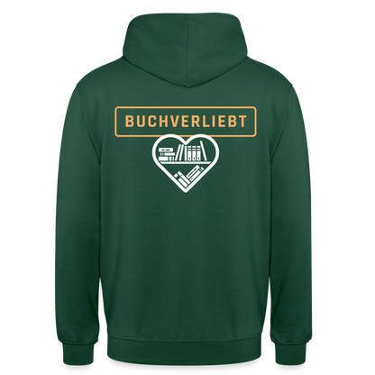 buchverliebt-unisex-hoodie - Flaschengrün