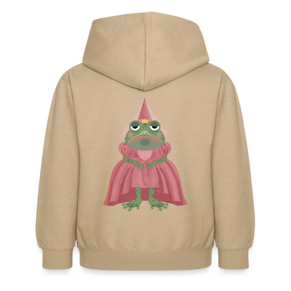 der.ungekuesste.froschkoenig.kinder.hoodie - Sand