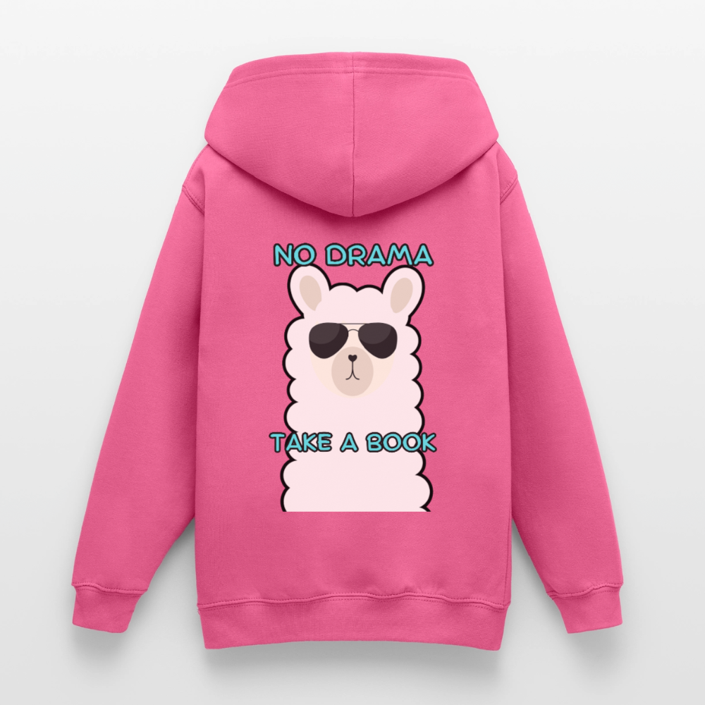 no-drama-teenager-hoodie - Pink