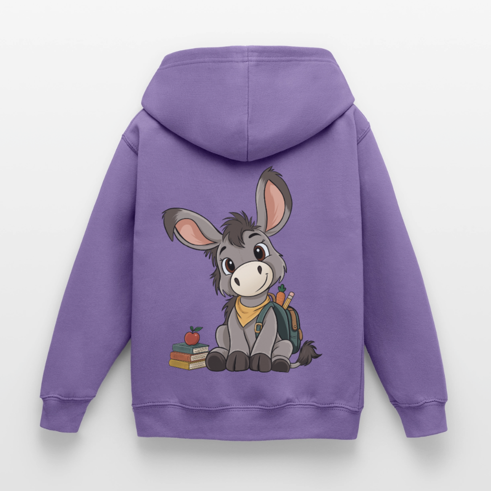 der-kleine-esel-classic--kinder-hoodie - Lavendel