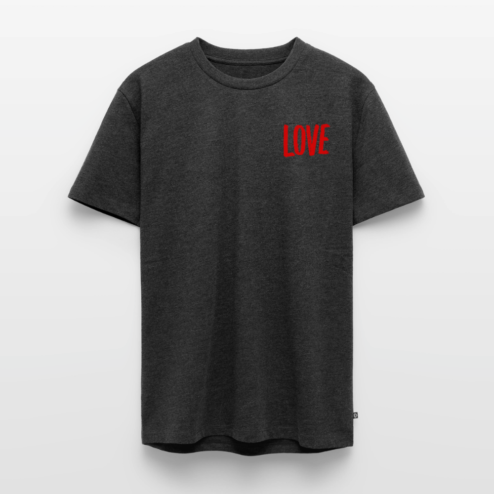 love.is.love.women.männer.shirt - Anthrazit meliert