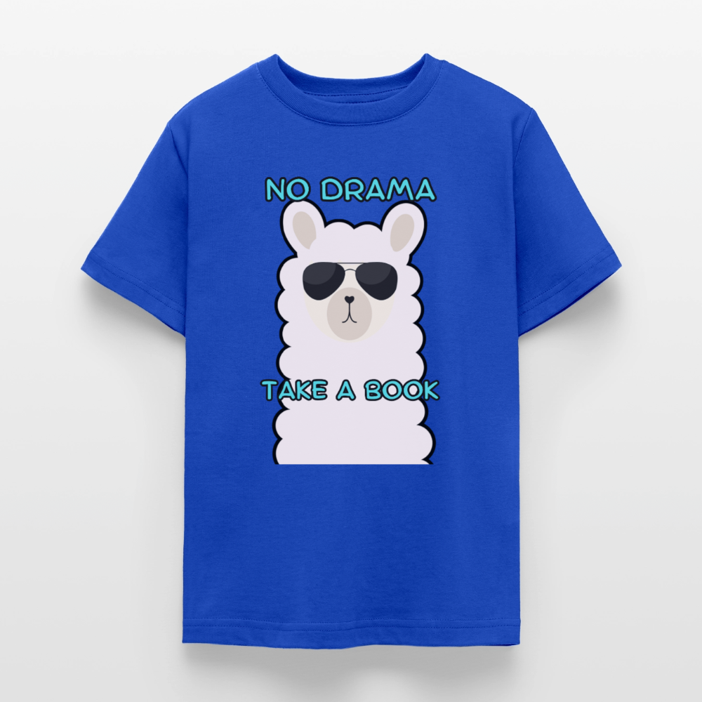 no-drama-teenager-t-shirt - Royalblau