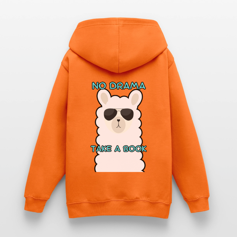 no-drama-teenager-hoodie - Orange