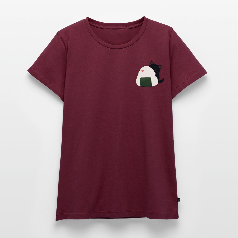 Sushi-Cats-Onigiri-frauen-shirt - Burgunderrot