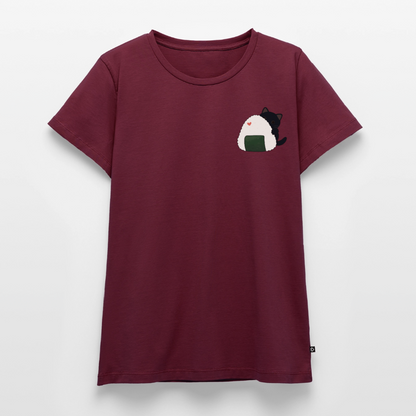 Sushi-Cats-Onigiri-frauen-shirt - Burgunderrot