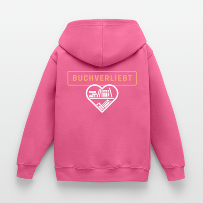buchverliebt-kinder-hoodie - Pink