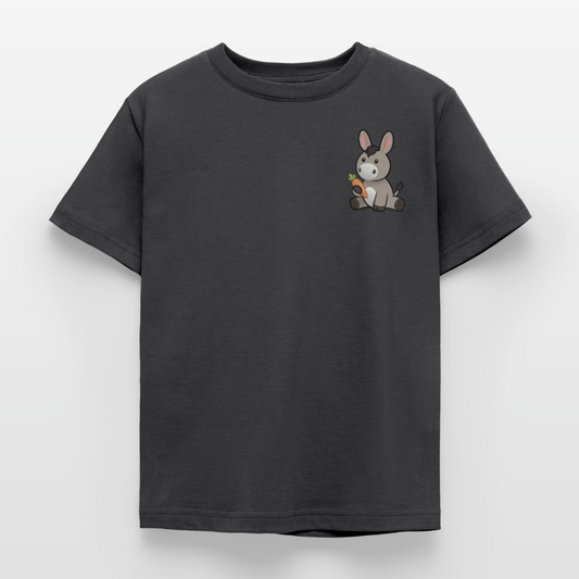 der-kleine-esel-kinder-t-shirt-pocket - Dunkelgrau