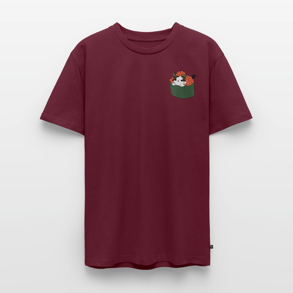 Sushi-Cats-Gunkan-männer-shirt - Burgunderrot
