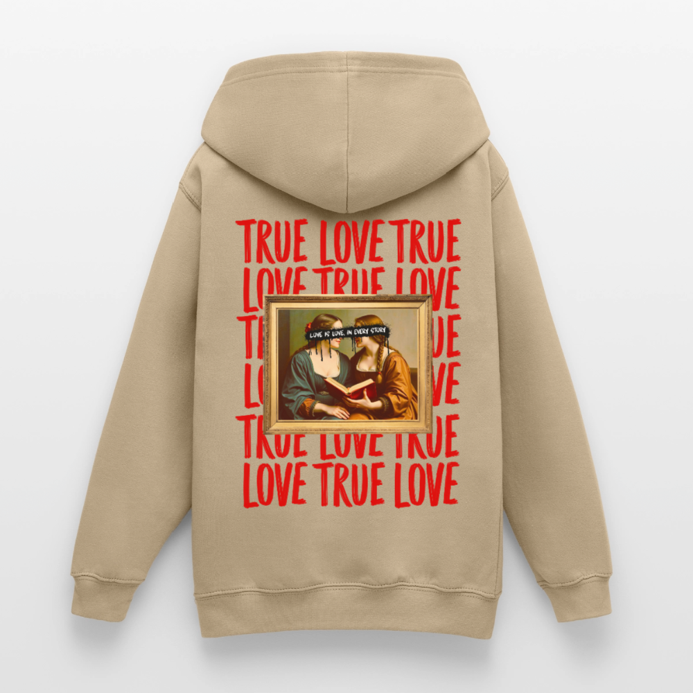 love.is.love.women.unisex.hoodie - Sand