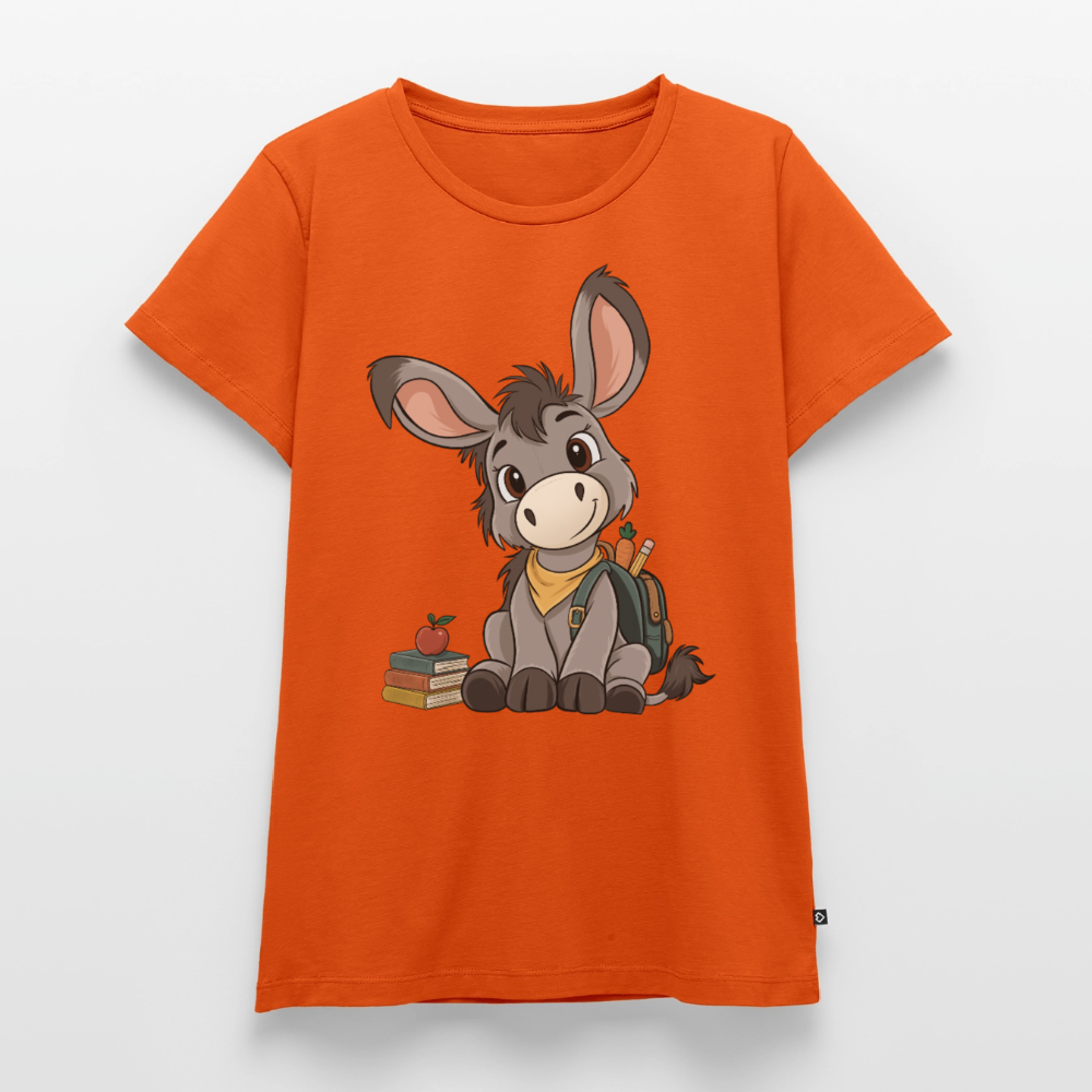 der-kleine-esel-classic-frauen-shirt - Orange 