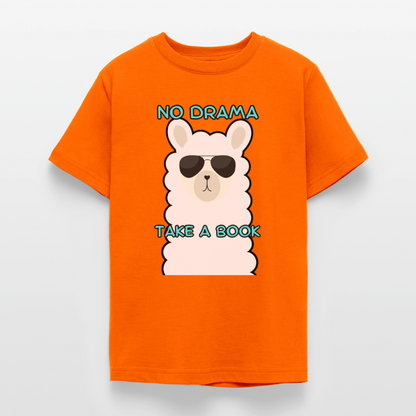 no-drama-teenager-t-shirt - Orange