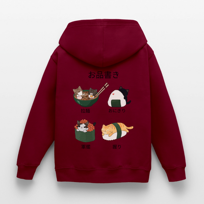 Sushi-Cats-kinder-hoodie - Bordeaux
