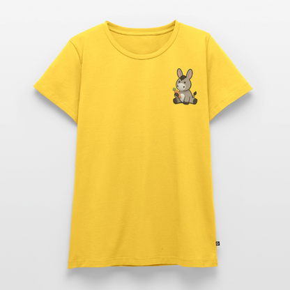 der-kleine-esel-frauen-shirt-pocket - Sonnengelb