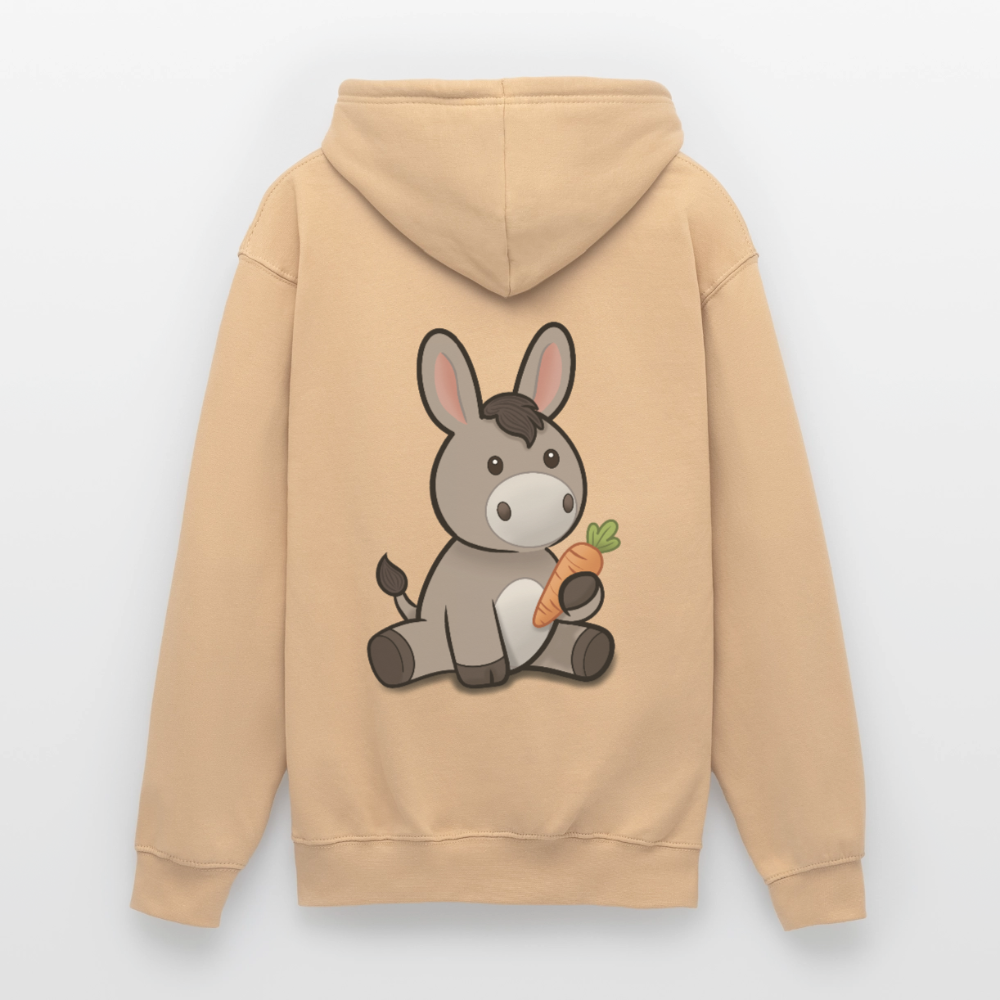 der-kleine-esel-unisex-hoodie - Pfirsich
