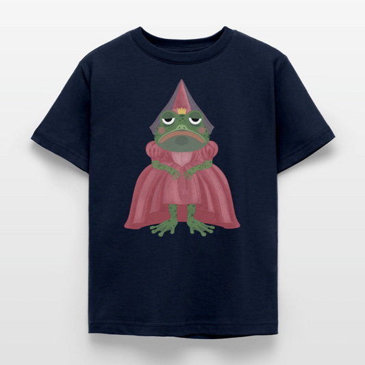 der-ungekusste-froschkonig-kinder-t-shirt - Navy