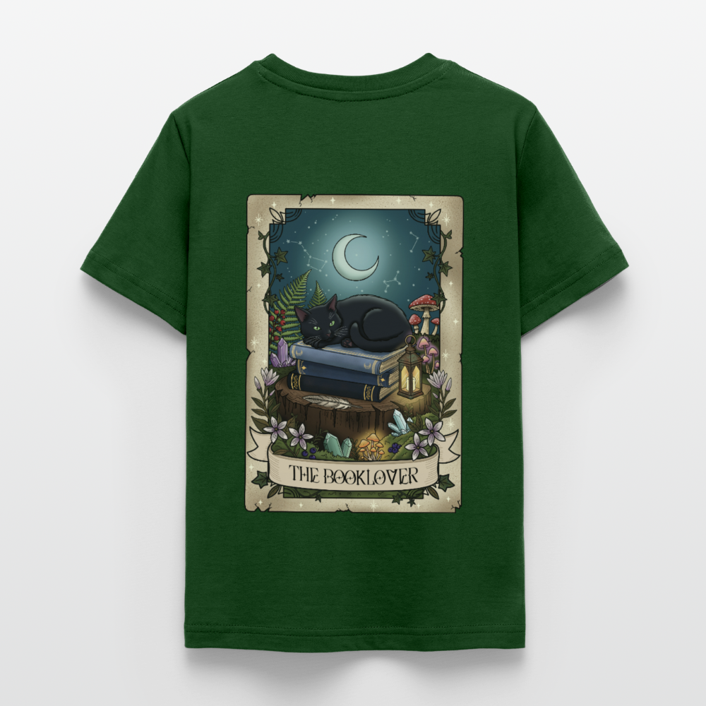 Tarotkarten-Booklover-kinder-shirt - Forstgrün 
