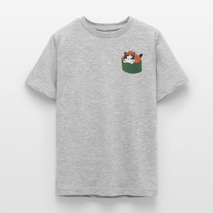 Sushi-Cats-Gunkan-teenager-kinder-t--shirt - Grau meliert