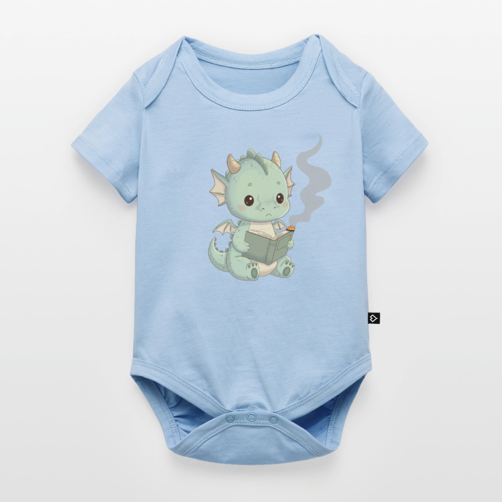 Baby Bio-Kurzarm-Body - Hellblau
