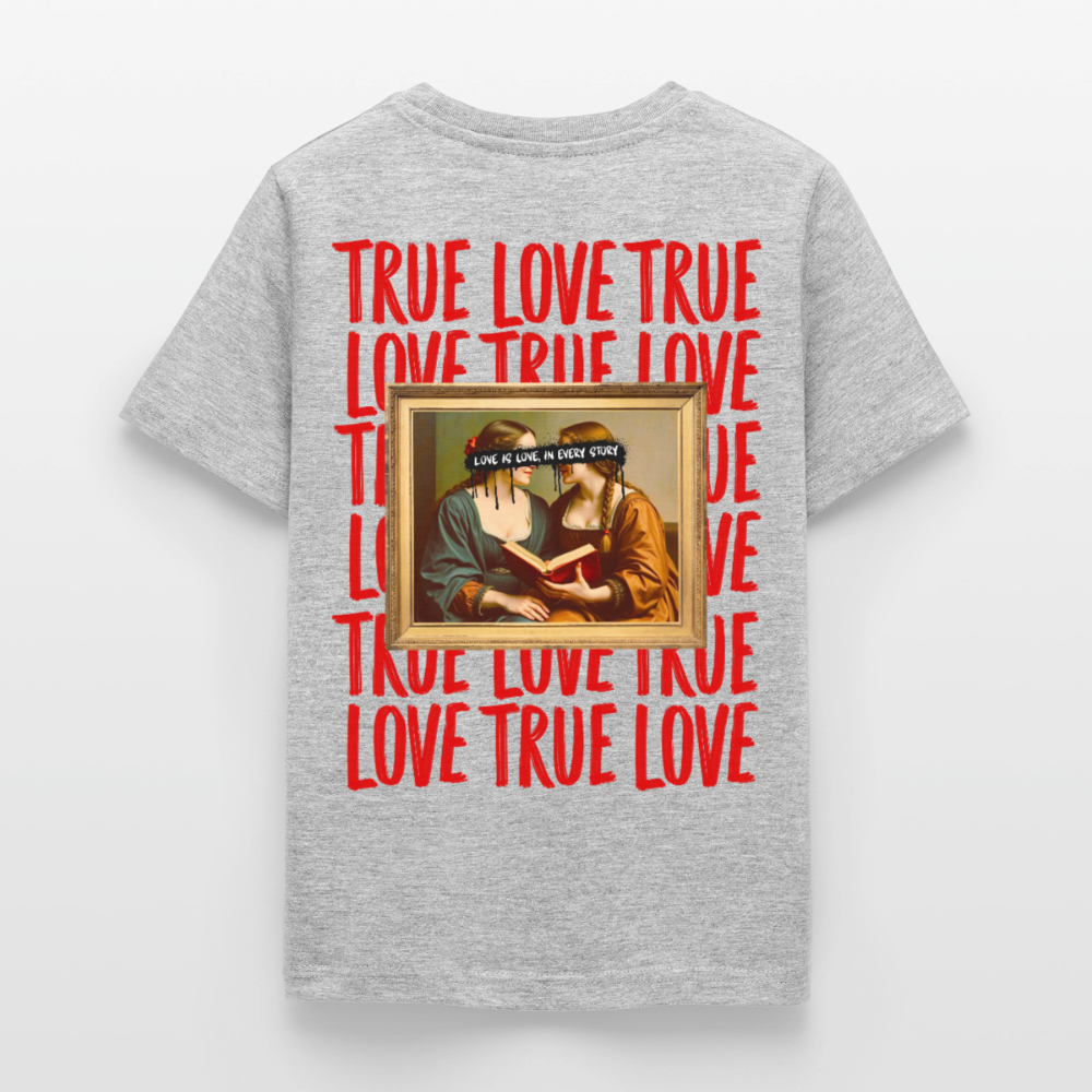 love.is.love.women.teenager.shirt - Grau meliert