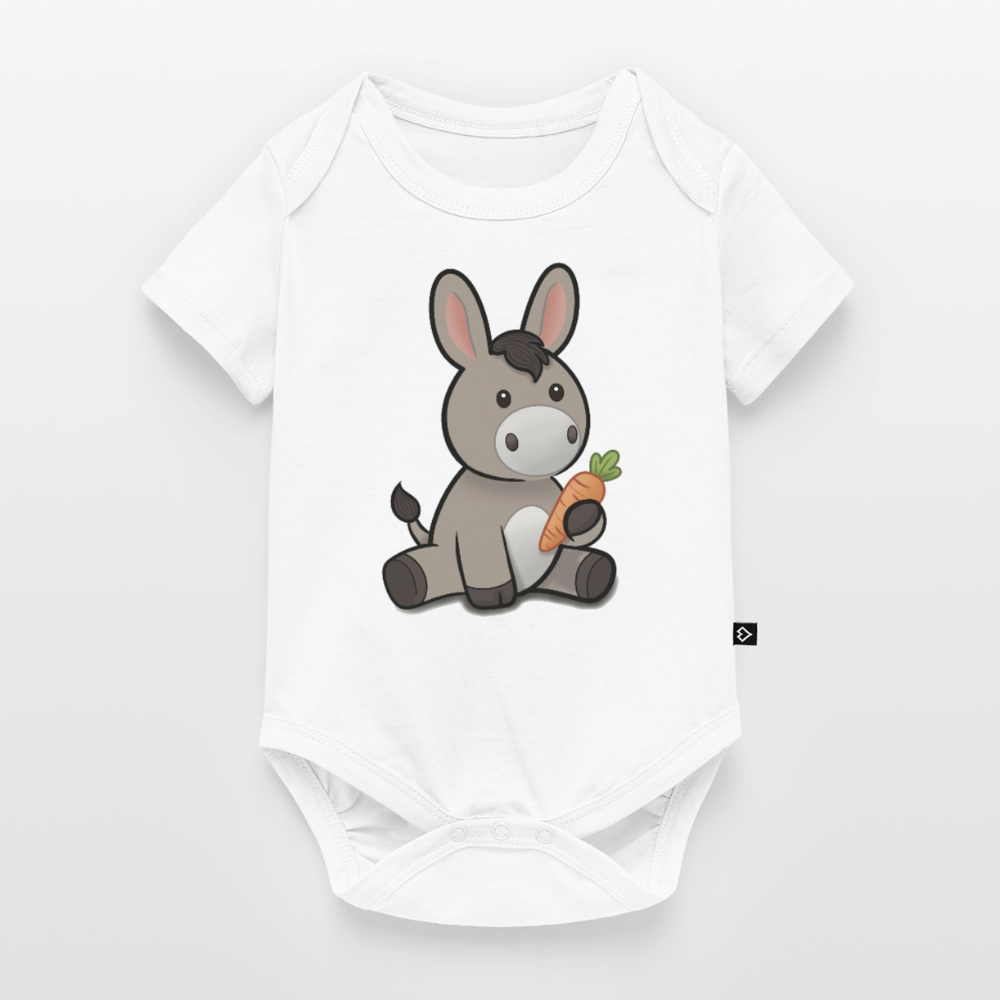 der-kleine-esel-baby-bio-body - Weiß