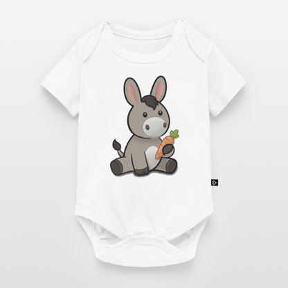 der-kleine-esel-baby-bio-body - Weiß