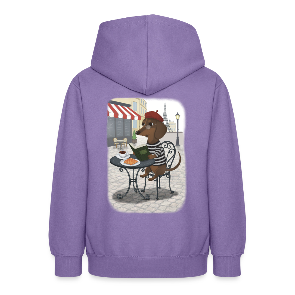dackel.in.paris.tres.pawfect.teenager.hoodie - Lavendel