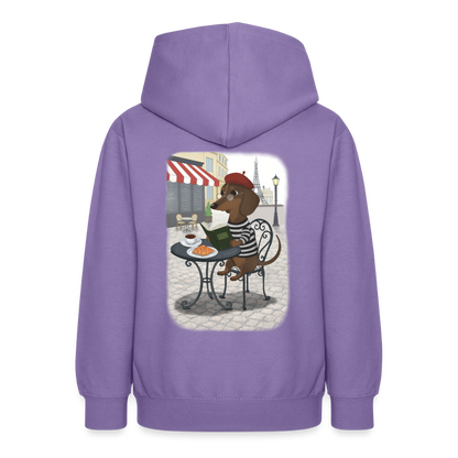 dackel.in.paris.tres.pawfect.teenager.hoodie - Lavendel