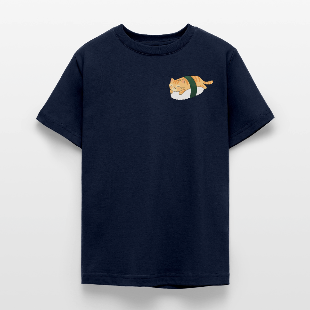 Sushi-Cats-Nigiri-teenager-kinder-t-shirt - Navy