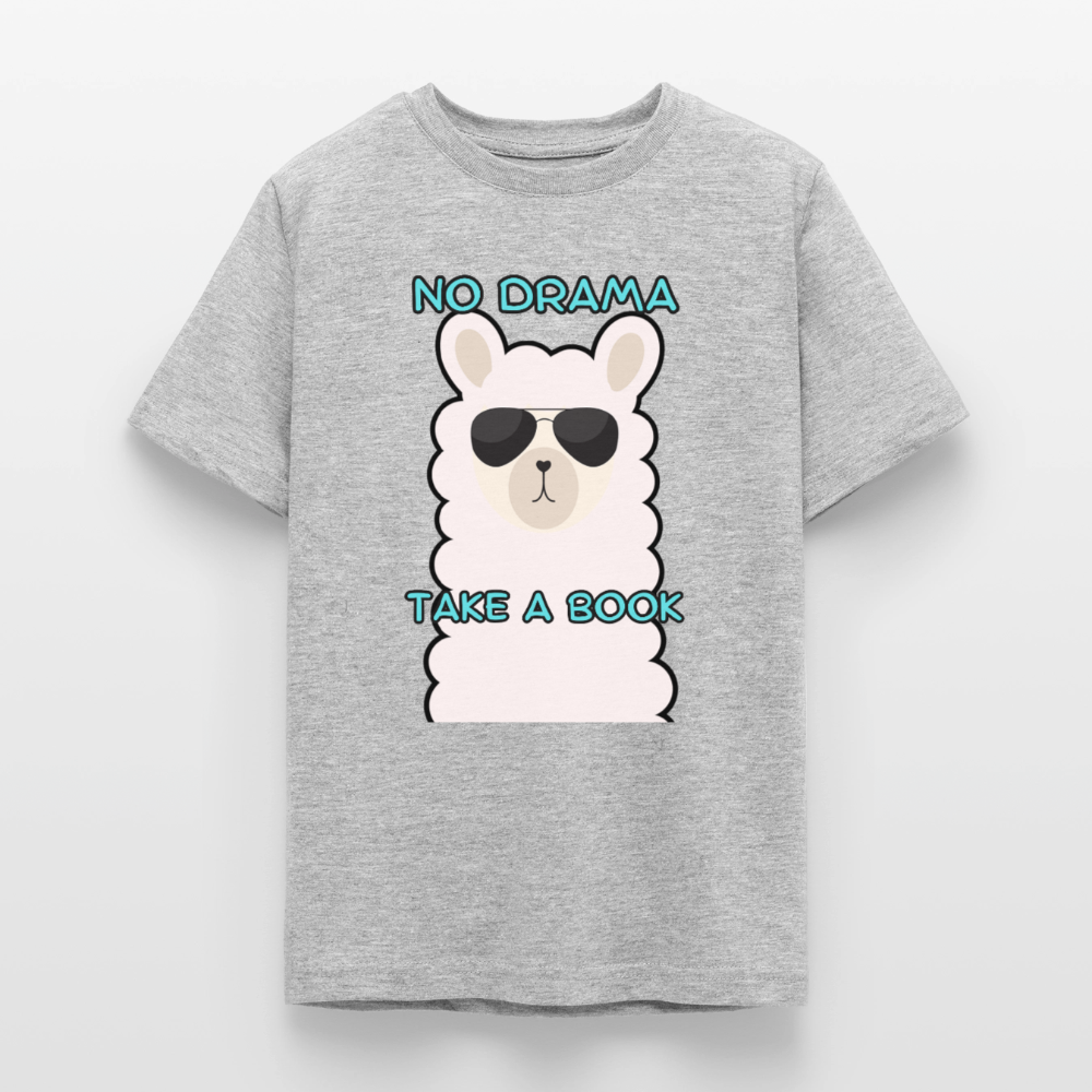 no-drama-teenager-t-shirt - Grau meliert
