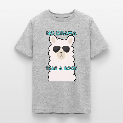 no-drama-teenager-t-shirt - Grau meliert