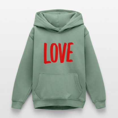 love.is.love.women.unisex.hoodie - Graugrün