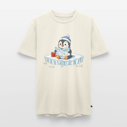 Cozy Pinguin Stories Flocke | Premium T-Shirt für Männer - Naturweiß