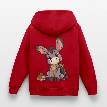 der-kleine-esel-classic--kinder-hoodie - Rot
