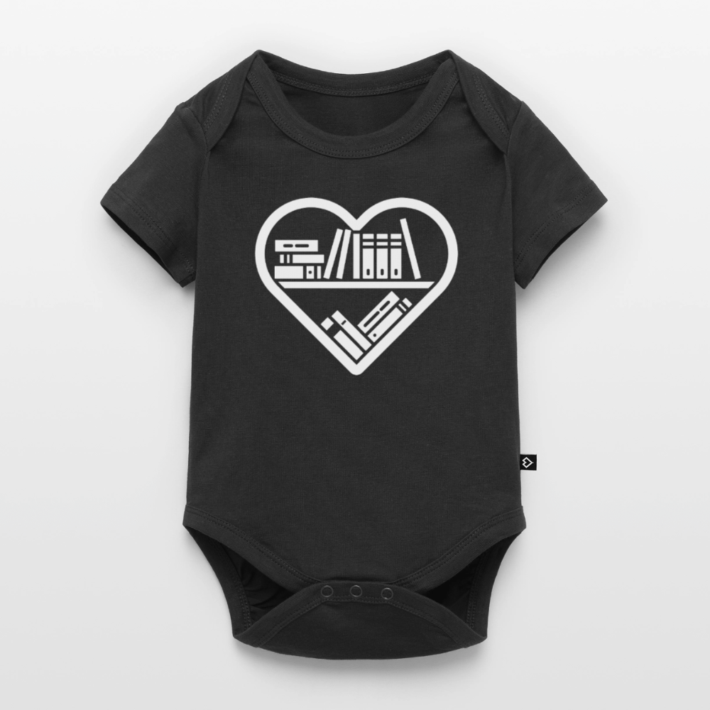 buchverliebt-baby-bio-body - Schwarz