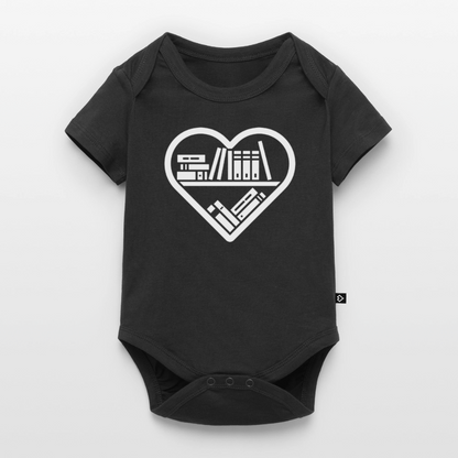 buchverliebt-baby-bio-body - Schwarz