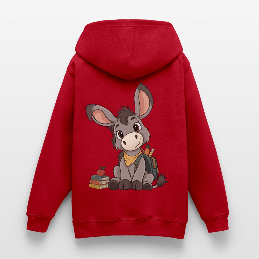 der-kleine-esel-classic--teenager-hoodie - Rot