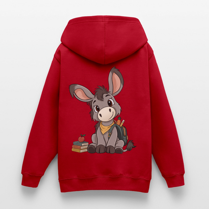 der-kleine-esel-classic--teenager-hoodie - Rot